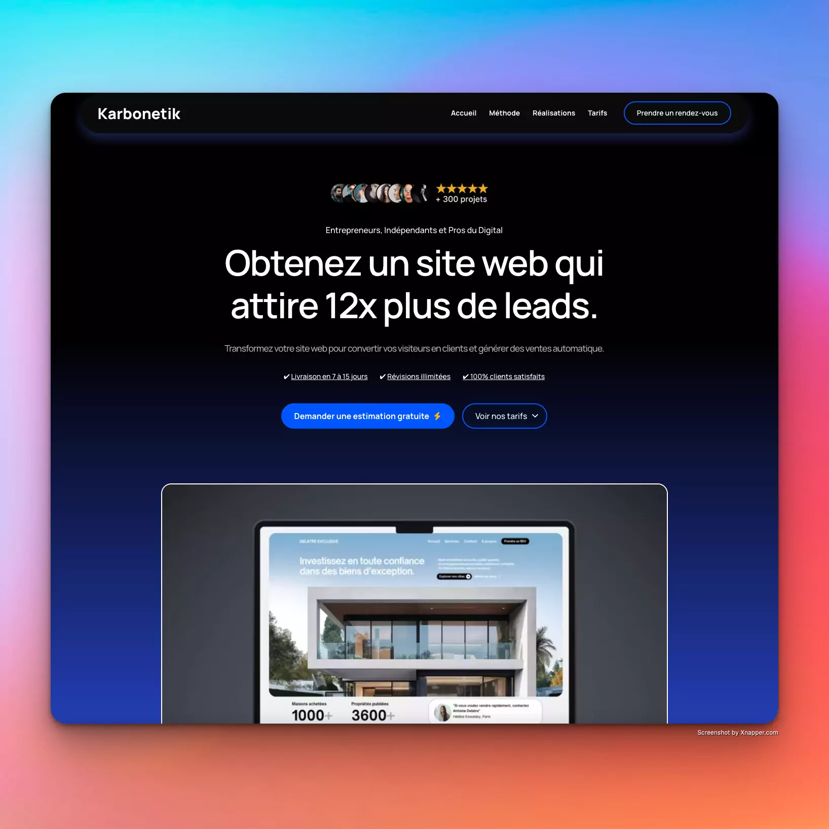 Karbonetik.fr - Site de studio web design